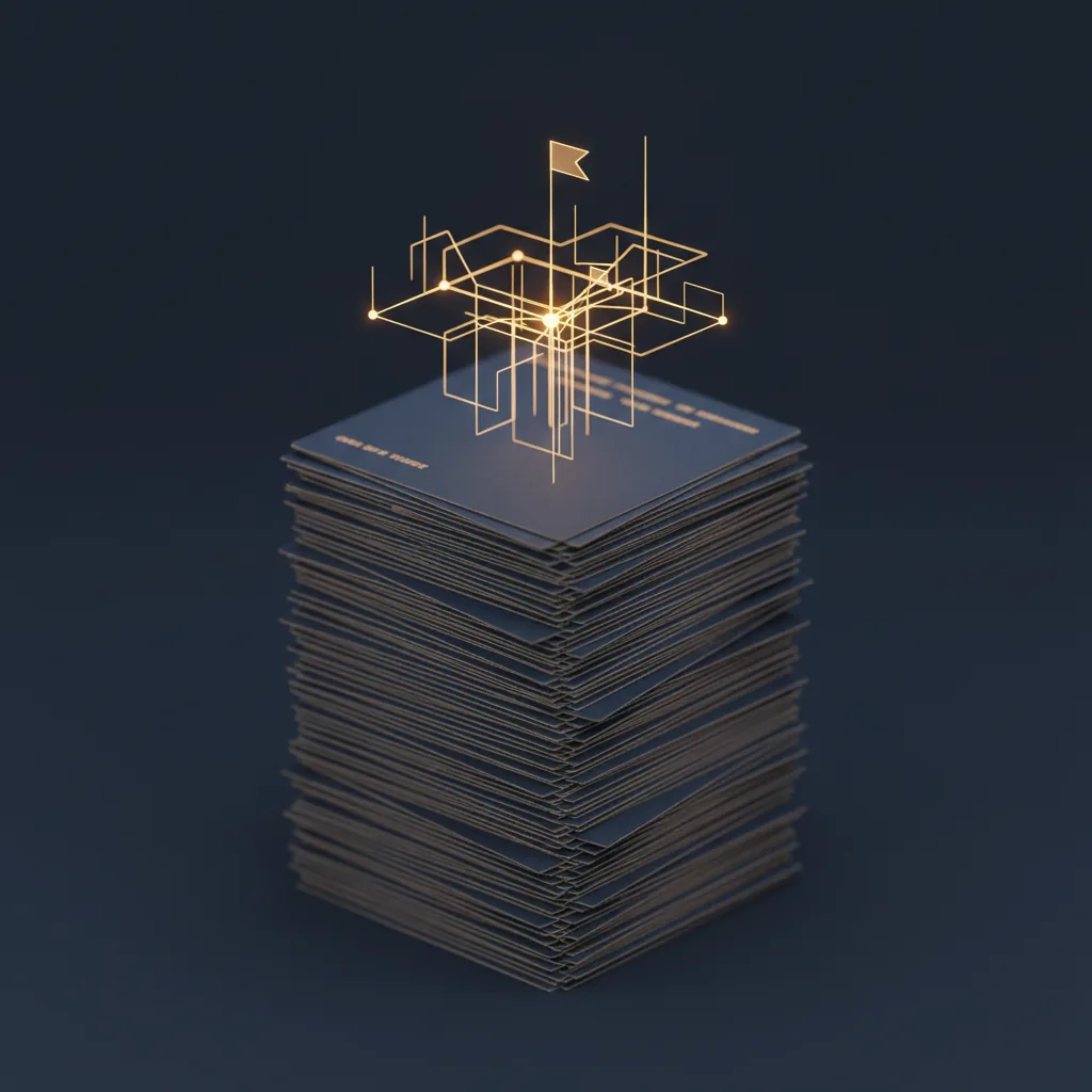 Isometric dashboard distilling hundreds of firewall migrations into clean insight charts