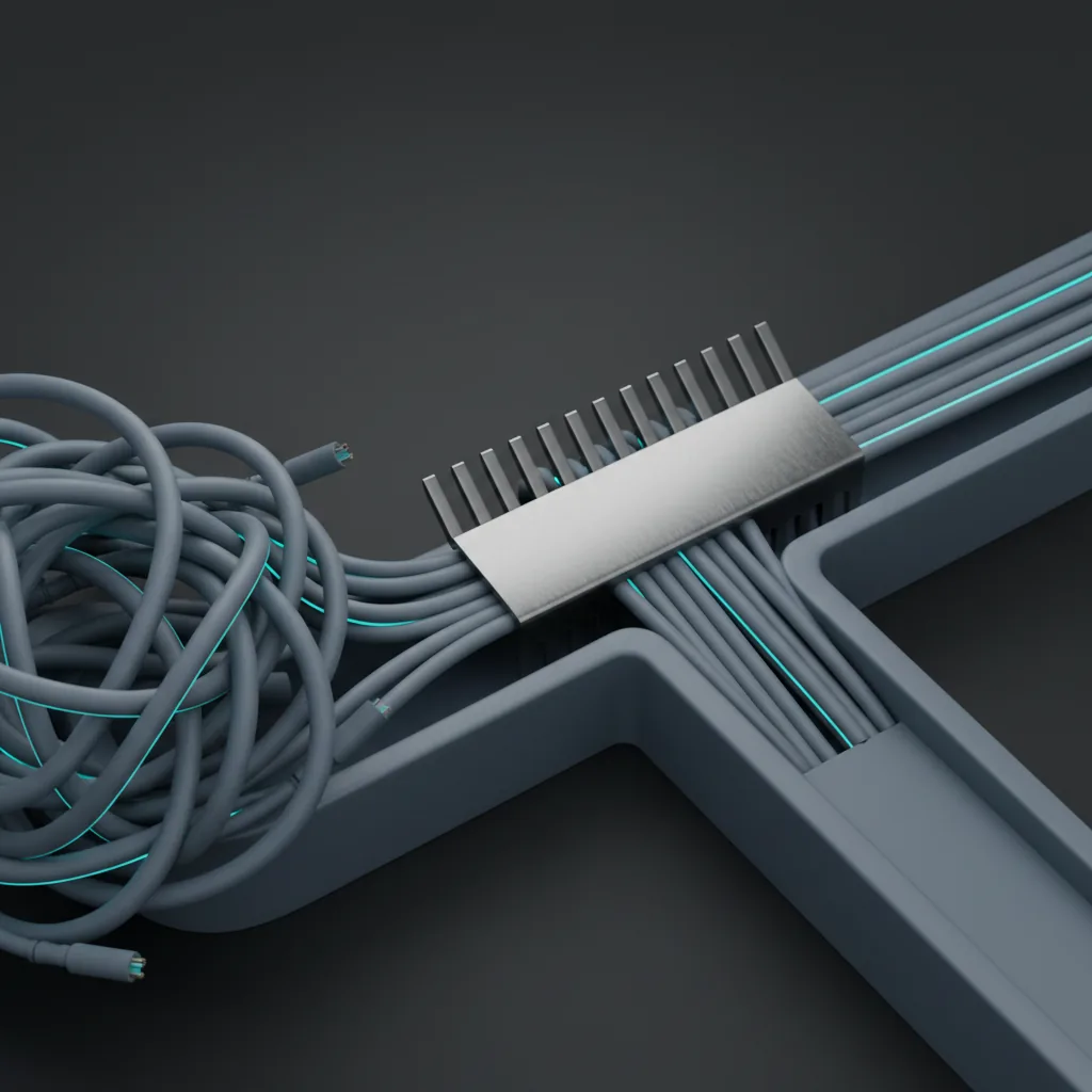 Tangled firewall rules being streamlined into a clean optimised rule set