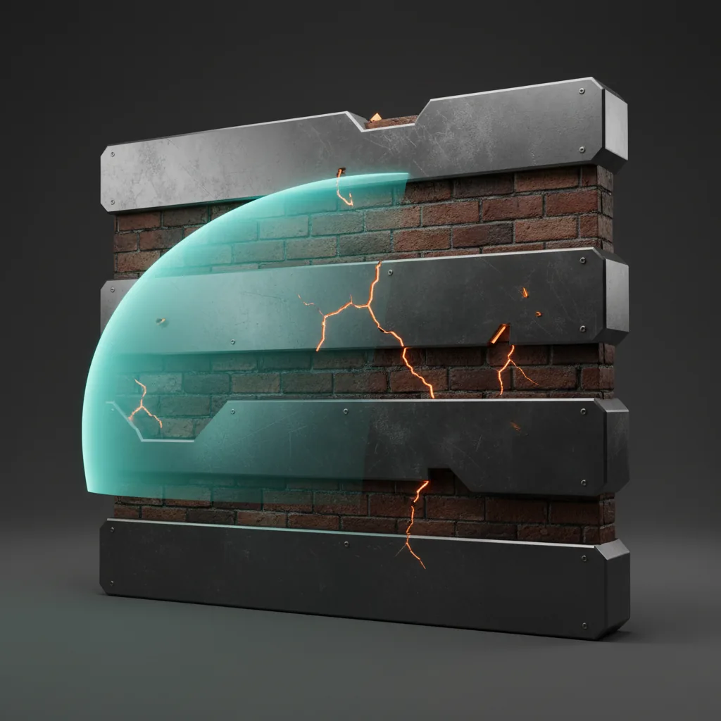 An automated scanner sweeping a firewall for vulnerabilities